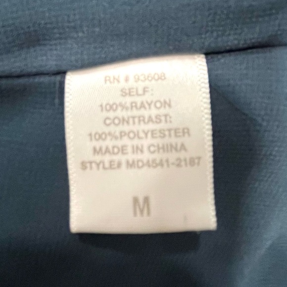 New Navy Matty Willow Clay Button Down Long Roll-up Sleeve Dress - Picture 11 of 12